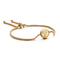 12 Zodiac Signs Stainless Steel Diamond-Embedded Gold Bracelet Adjustable Jewelry