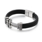 European and American Style Stainless Steel Cross Bracelet Woven Men's Leather Jewelry