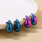 Stylish and Sophisticated Chubby Teardrop Earrings Stainless Steel Hollow Earrings