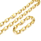 Stainless Steel Fashion Simple Square Chain Trapezoidal Square Buckle Bracelet&Necklace Set