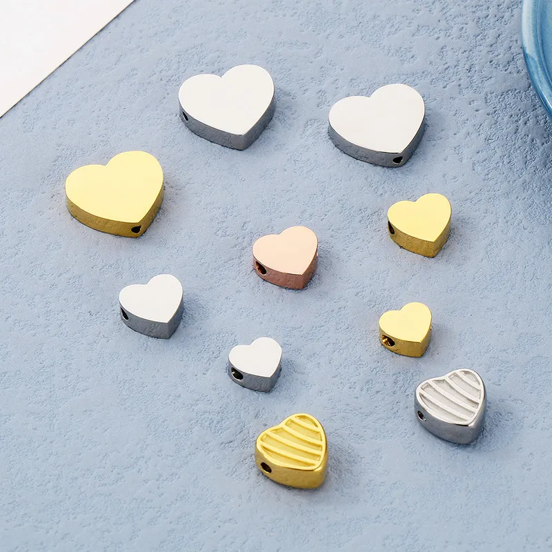 Stainless Steel Heart-Shaped Accessories DIY Jewelry Material