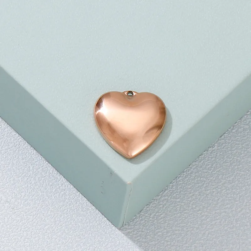 Stainless Steel Heart Pendant DIY Jewelry Accessories