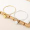 Heart Shaped Bangles Women's Engraved Love Pendant Buckle Bracelet