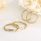 Fashion Stainless Steel Multi Specification Round Girl Temperament Earrings Jewelry Wholesale