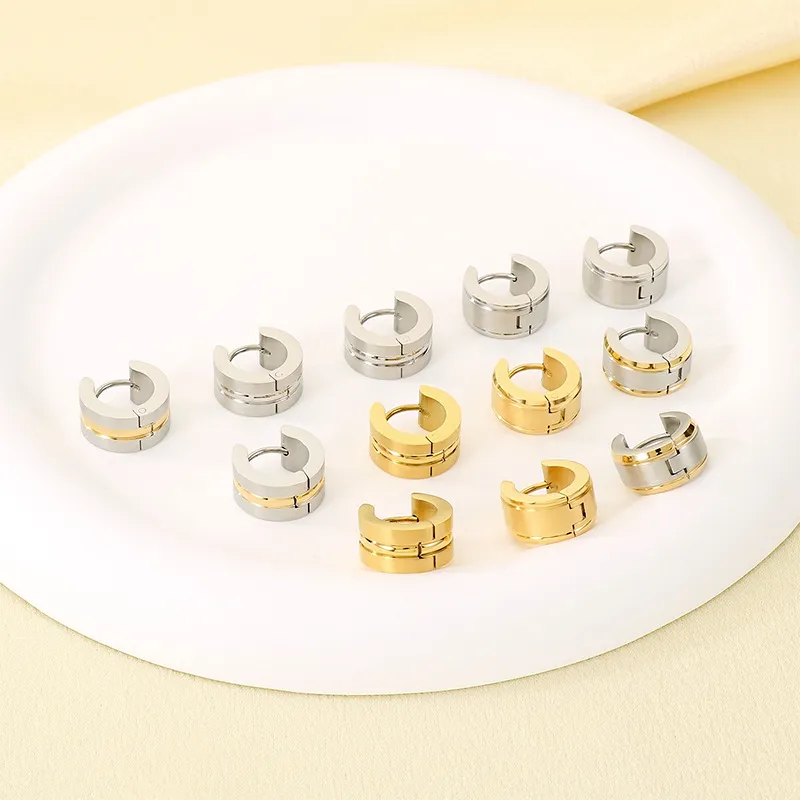 Fashion Jewelry Stainless Steel Earrings Suitable for Daily Wear