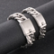 Fashion Minimalist Jewelry Polished Stainless Steel Men's Cuban Chain Bracelet