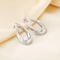 Fashionable Stainless Steel Multi Style Hollow Geometric Irregular Temperament Girl Earrings Jewelry Wholesale