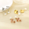 Ins Metal Shell Pearl Tassel Stainless Steel Earrings European Summer Vacation Jewelry Women