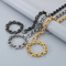 Bold Powerful Nail Necklace Punk Retro Square Nail Stainless Steel Men's Bracelet