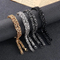 Hip Hop Emperor Chain Creative Fashion V-Shaped Stainless Steel Men's Bracelet Necklace Set