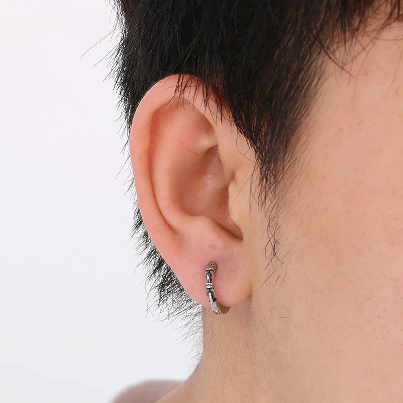 Design Inspired Earrings, Men's and Women's Personalized Fashion, Retro Rose Stainless Steel Earrings Accessories