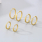 Stainless Steel Jewelry Coil Earrings Suitable for Both Men and Women for Daily Wear