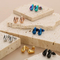 Trendy 11X6mm Stainless Steel Teardrop Earrings for Resale