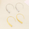 Geometric Arc Line Versatile Stainless Steel Earrings Women's Jewelry