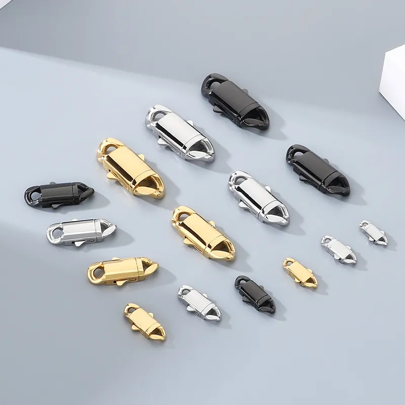 Stainless Steel Creative Polished Button Bracelet Necklace Chain DIY Buckle Accessories Wholesale