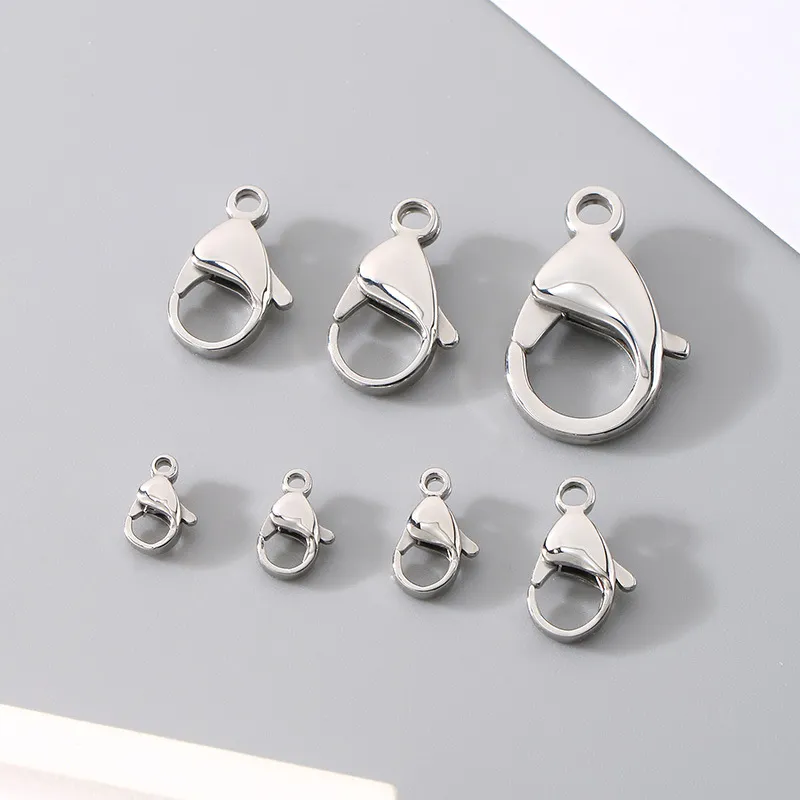 Spot Direct Supply of Stainless Steel Lobster Buckle DIY Handmade Jewelry Accessories Wholesale