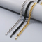 Wholesale 18K Gold Plated Two-Side Grinding Basic Chain Stainless Steel Chain Necklace