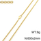 Manufacturers Wholesale New Stainless Steel Necklace Square Pearl Fashion Chains Necklaces