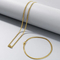 Six-Sided Milled Cuban Bracelet Necklace Fashion Stainless Steel Chain Jewelry