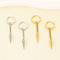 Kalen New Neutral Stainless Steel Chain Cone Pendant Earrings Jewelry Wholesale