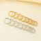 European Ins Striped Plain Round Stainless Steel Huggie Earrings Unisex Versatile Hoops Earrings