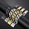Fashion Multi-Color Minimalist Retro Stainless Steel Men's Thick Cuban Bracelet