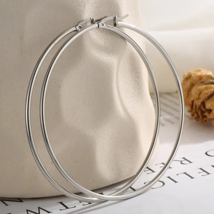 Wholesale Large Hoop Earrings: Simple and Chic Women's Jewelry