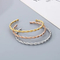 Stainless Steel C-Shaped Open Bangle Fashion Jewelry
