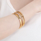 High-End Electroplated Fashion Women's DIY Gold Stainless Steel Bangle