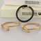 Personalized Stainless Steel Winding Geometric Steel Wire Rope Open Bangle Accessories