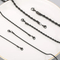 Hip Hop Fashion Black Plating Stainless Steel Unisex Twist Necklace