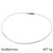 Minimalist Men's and Women's Stainless Steel Buckle Wax Rope Necklace 45cm Jewelry