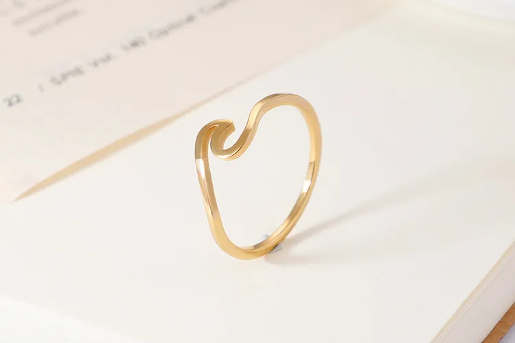 Geometric Niche Design Stainless Steel Jewelry Simple Ring