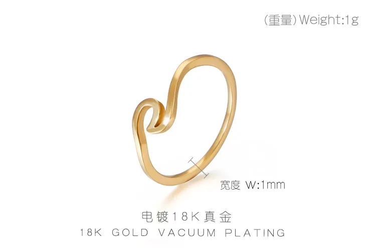 Geometric Niche Design Stainless Steel Jewelry Simple Ring