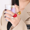Fashion Colorful Crystal Finger Ring Durable Stainless Steel Vacuum Plated Glass Rings