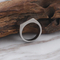 Customizable Retro Stainless Steel Stamp Ring for Unisex Fashion