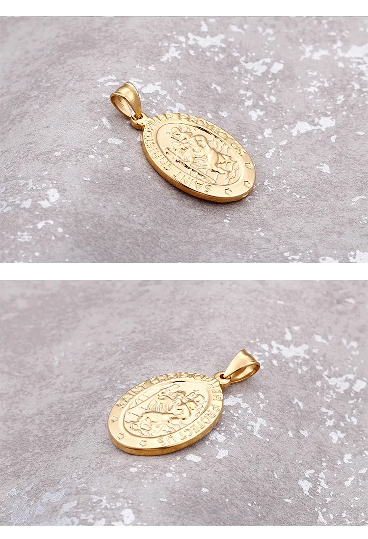 European American Fashion Personalized Stainless Steel Minimalist Men's Pendant DIY Necklace