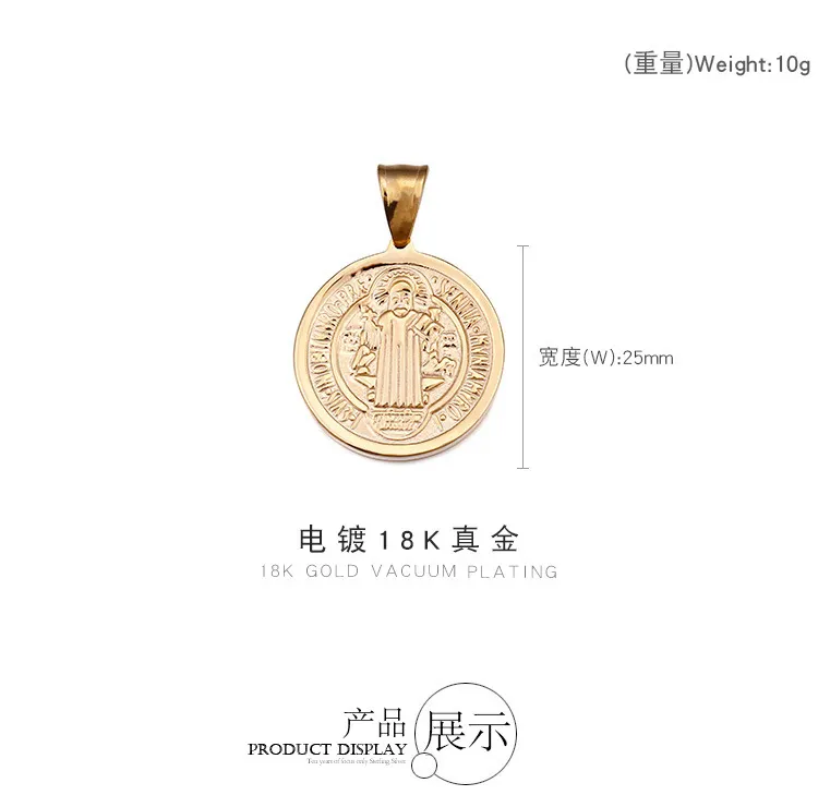European American Fashion Personalized Stainless Steel Minimalist Men's Pendant DIY Necklace