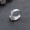 Retro Trendy Ghost Head Ring Punk Style Skull Texture Stainless Steel Men's Ring