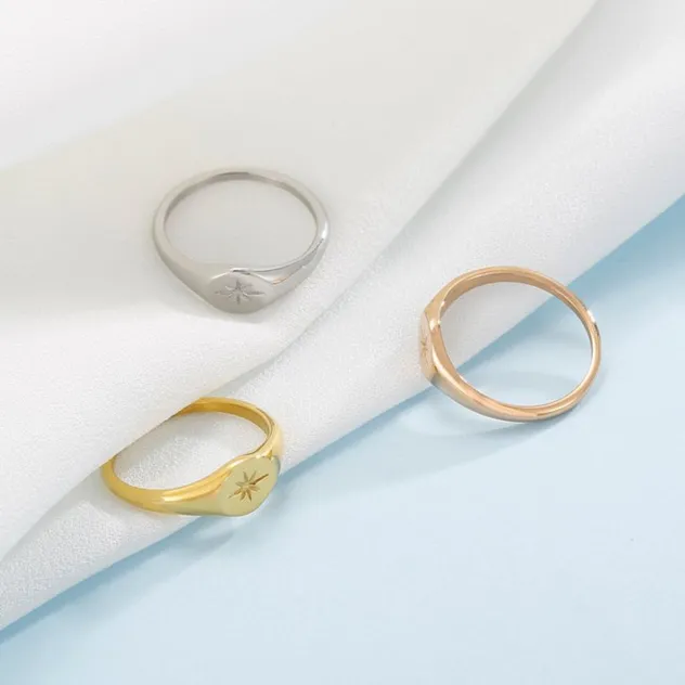 Chic Eight-Pointed Star Ring for Stylish Women's Accessories