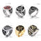 Vintage Freemasons Series Men's Jewelry Punk Stylish Stainless Steel Ring