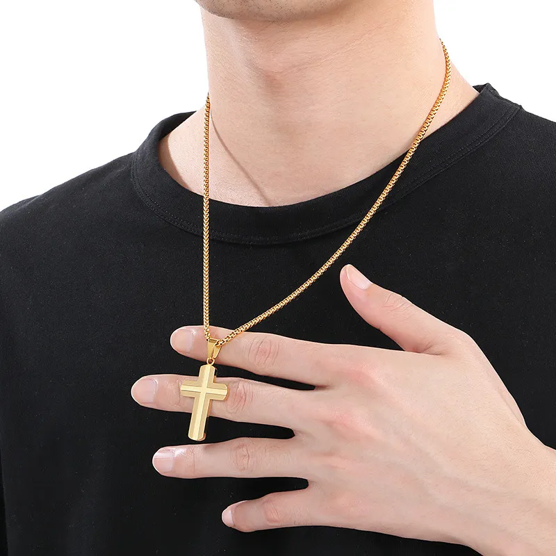 Stainless Steel Jewelry Cross Pendant Suitable for Daily Wear