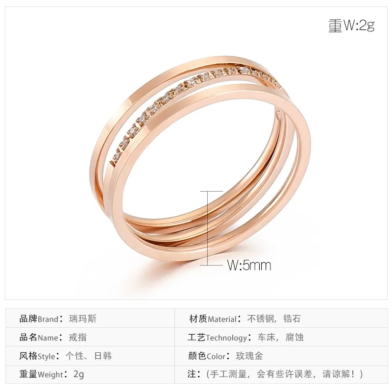 Creative Rose Gold Plated CNC Ring for Modern Jewelry Lovers