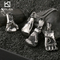 Domineering Personality Boxing Series Sports Hanging Decorations, Vintage Fashion Distressed Stainless Steel Men's Fitness Boxing Gloves Pendant Necklace