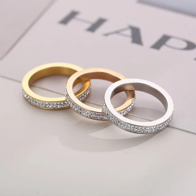 Personality Stainless Steel Hollow Roman Numeral Women's Ring Jewelry Wholesale