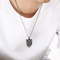 Personalized Double Sided Totem Guardian Talisman Shield Pendant Retro Portrait Cross Sacred Heart Stainless Steel Men's Pendant