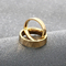 Niche Fashion Couple Ring V-Shaped Surface Polished Tungsten Steel Ring