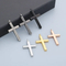 Trendy Retro Personalized Stainless Steel Cross Multi-Color DIY Pendant That Can Be Paired with a Chain