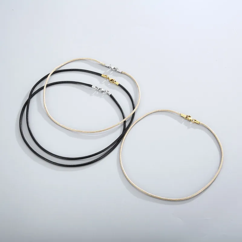 Simple and Fashionable Men's and Women's Leather Rope Single Chain with 450mm Leather Necklace Wholesale