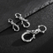 Trendy Casting Skull Multi Functional Keychain Ring Luggage Buckle Pendant Accessories Stainless Steel Jewelry